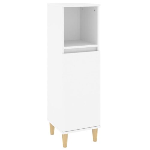 3pcs Bathroom Cabinet Set Mirror Wooden Basin Sink Vanity Shelf Storage White - Image 6