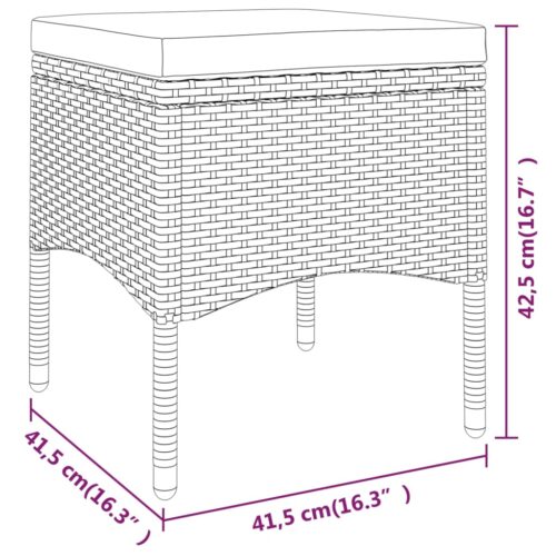 5-Piece Outdoor Lounge Set Garden Patio Sofa Chairs Wicker Rattan Furniture - Image 8