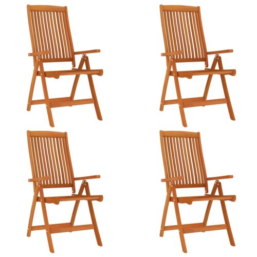 5-Piece Garden Dining Set Wood Timber Outdoor Patio Furniture Eucalyptus - Image 4