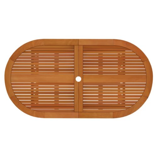 5-Piece Garden Dining Set Wood Timber Outdoor Patio Furniture Eucalyptus - Image 7