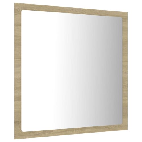 LED Bathroom Mirror Sonoma Oak 40x8.5x37cm Acrylic - Image 7