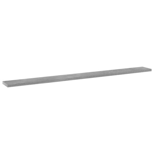 Bookshelf Boards 4pcs Concrete Grey 100x10x1.5cm Engineered Wood - Image 2