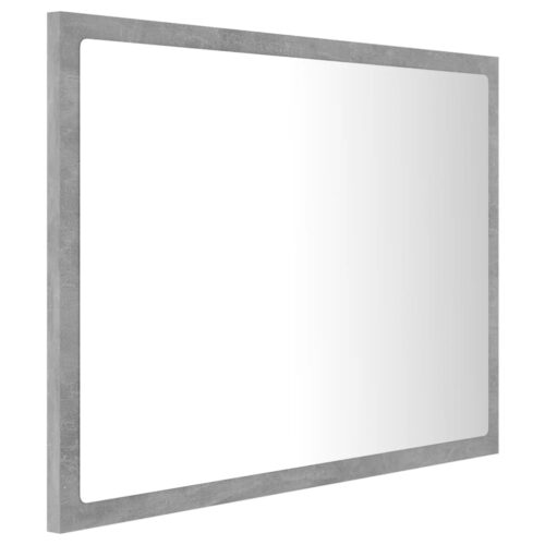 LED Bathroom Mirror Concrete Grey 60x8.5x37cm Acrylic - Image 4
