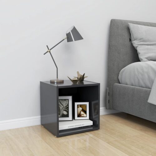 TV Cabinet Grey 37x35x37cm Engineered Wood