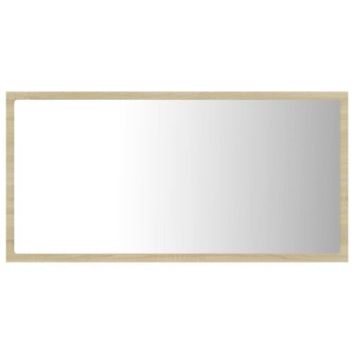 LED Bathroom Mirror Sonoma Oak 80x8.5x37cm Acrylic - Image 7