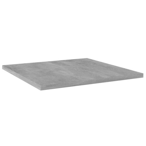 Bookshelf Boards 4pcs Concrete Grey 40x40x1.5cm Engineered Wood - Image 2