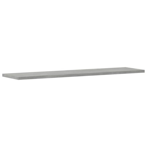 Bookshelf Boards 4pcs Concrete Grey 80x20x1.5cm Engineered Wood - Image 3