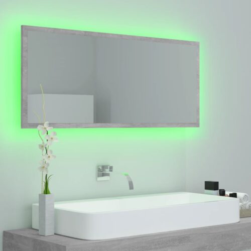 LED Lights Wall Mirror Hollywood Vanity Bathroom Bedroom Makeup Decor Grey - Image 4
