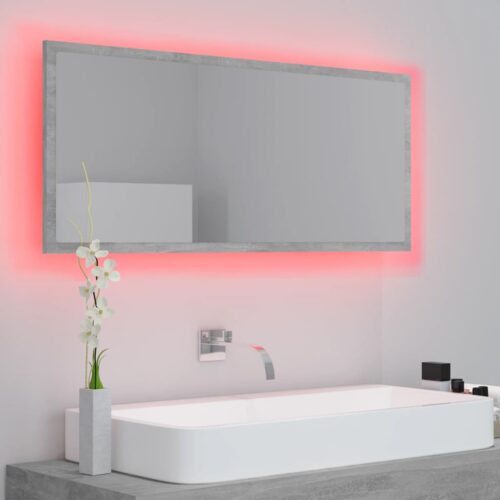 LED Lights Wall Mirror Hollywood Vanity Bathroom Bedroom Makeup Decor Grey - Image 5
