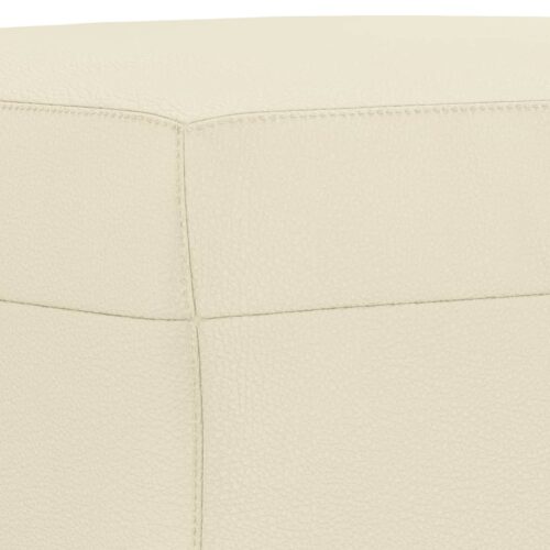 Faux Leather Footstool Bench Ottoman Lounge Sofa Bed End Stool Rest Padded Seat - Image 5