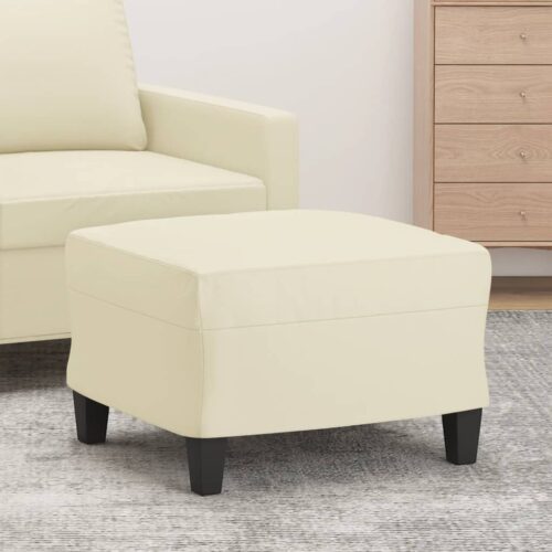 Faux Leather Footstool Bench Ottoman Lounge Sofa Bed End Stool Rest Padded Seat - Image 8