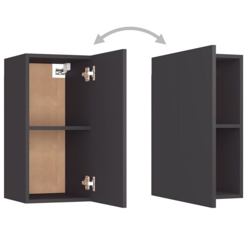 TV Cabinet Grey 30.5x30x60cm Engineered Wood - Image 6