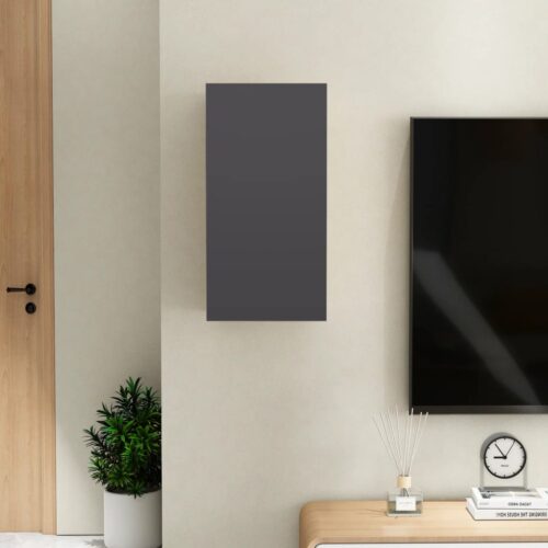TV Cabinet Grey 30.5x30x60cm Engineered Wood - Image 9