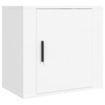 Wall-mounted Bedside Cabinet White 50x30x47cm