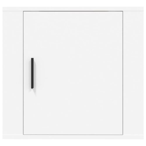 Wall-mounted Bedside Cabinet White 50x30x47cm - Image 5
