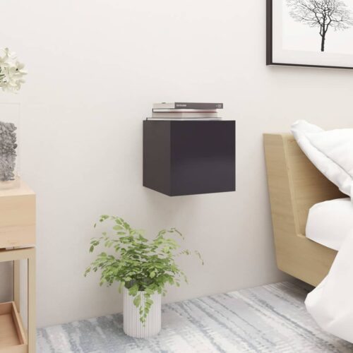 Bedside Cabinets 2pcs Grey 30.5x30x30cm Engineered Wood - Image 2