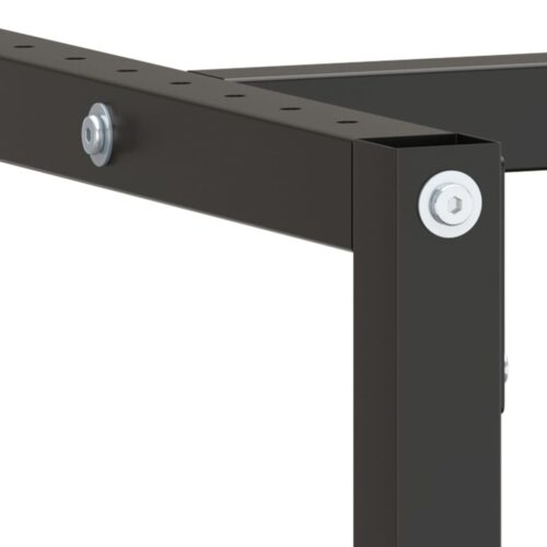 Work Bench Frame Matte Black Matte Red 220x57x79cm Metal - Image 7