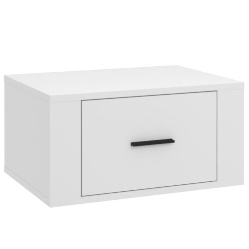 Wall-mounted Bedside Cabinet White 50x36x25cm - Image 2