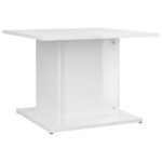 Wooden Square Coffee Table Gloss White Modern Sofa Lounge Side Storage Stand