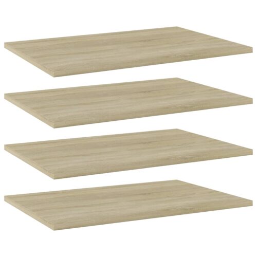 Bookshelf Boards 4pcs Sonoma Oak 60x40x1.5cm Engineered Wood - Image 6