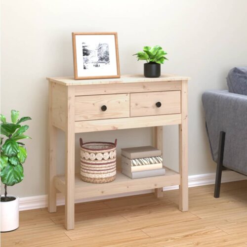 Console Table 75x35x75cm Solid Wood Pine
