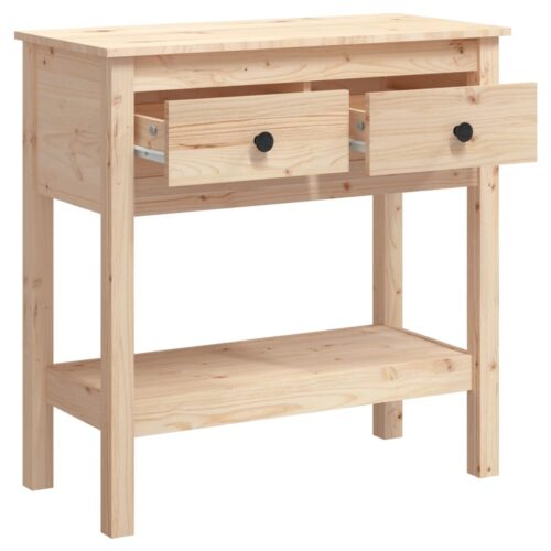 Console Table 75x35x75cm Solid Wood Pine - Image 7