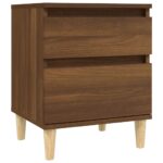 Bedside Cabinet Brown Oak 40x35x50cm