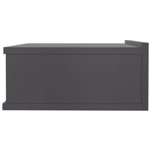Floating Nightstands 2pcs Grey 40x30x15cm Engineered Wood - Image 4