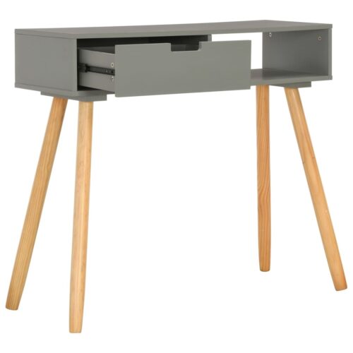 Console Table Grey 80x30x72cm Solid Pinewood - Image 2
