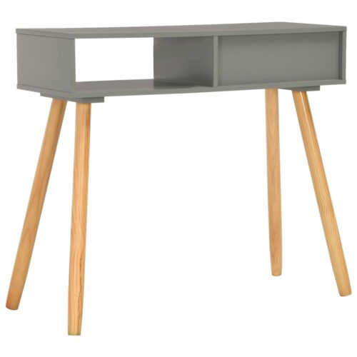 Console Table Grey 80x30x72cm Solid Pinewood - Image 4