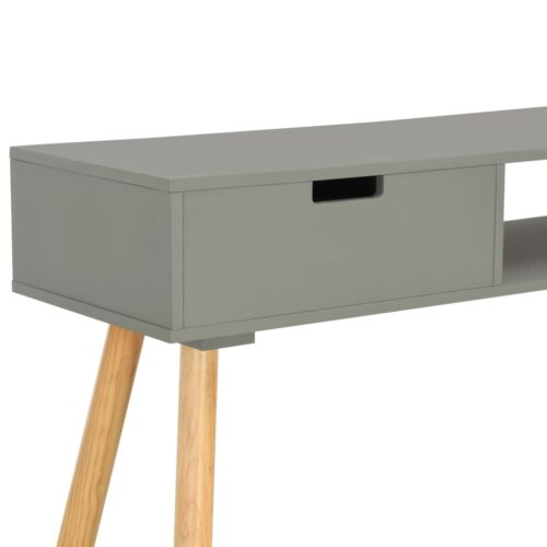 Console Table Grey 80x30x72cm Solid Pinewood - Image 6