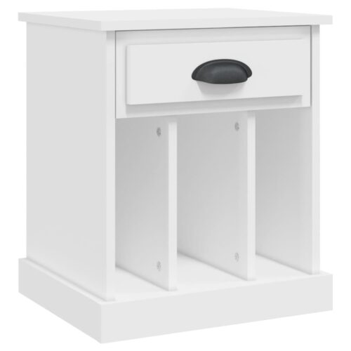 Bedside Cabinet White 43x36x50cm