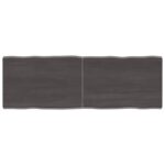 Table Top Dark Brown 140x50x(2-4)cm Treated Solid Wood DIY Desk Panel Board