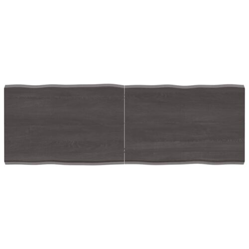 Table Top Dark Brown 140x50x(2-4)cm Treated Solid Wood DIY Desk Panel Board - Image 9