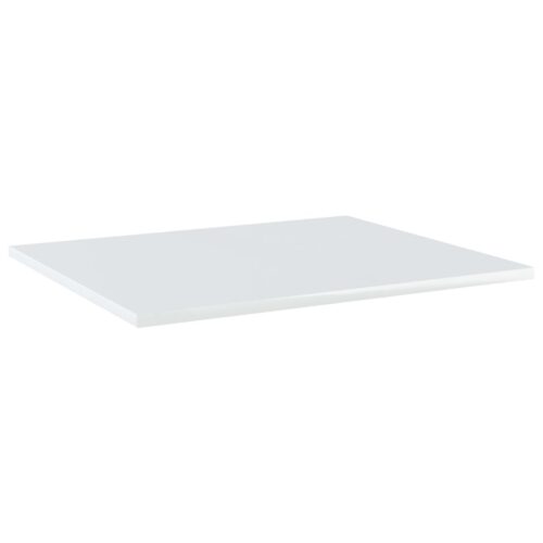 Bookshelf Boards 4pcs High Gloss White 60x50x1.5cm Engineered Wood - Image 2