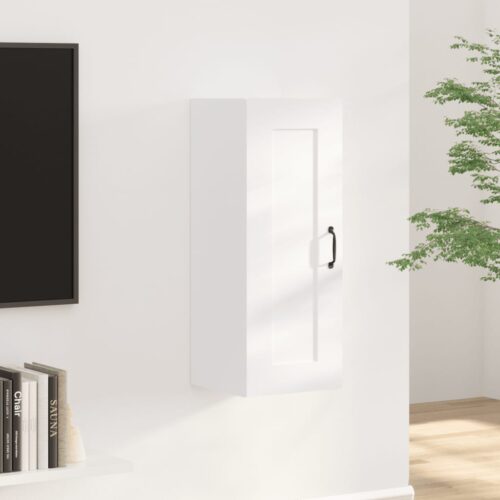 Hanging Cabinet White 35x34x90cm Engineered Wood - Image 11