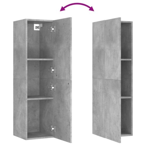 TV Cabinet Concrete Grey 30.5x30x110cm Engineered Wood - Image 6