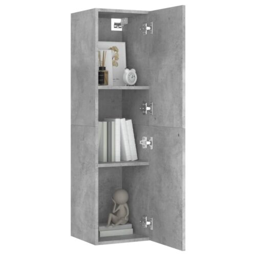 TV Cabinet Concrete Grey 30.5x30x110cm Engineered Wood - Image 8