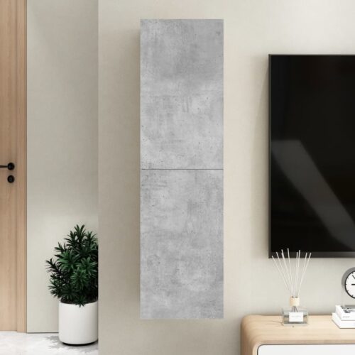 TV Cabinet Concrete Grey 30.5x30x110cm Engineered Wood - Image 12