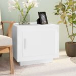 Coffee Table White 51x50x45cm Engineered Wood