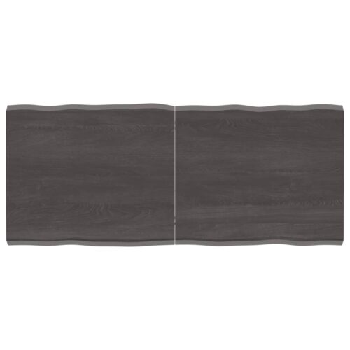 Table Top Dark Brown 140x60x(2-4)cm Treated Solid Wood DIY Desk Panel Board - Image 9