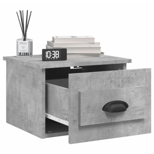 Wall-mounted Bedside Cabinets 2pcs Concrete Grey 41.5x36x28cm - Image 4