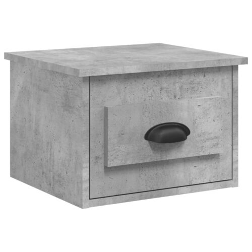 Wall-mounted Bedside Cabinets 2pcs Concrete Grey 41.5x36x28cm - Image 5