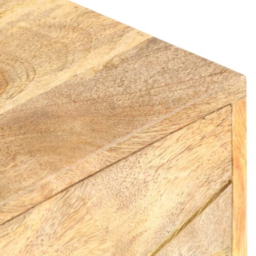 Bedside Cabinet 40x30x50cm Solid Mango Wood - Image 4