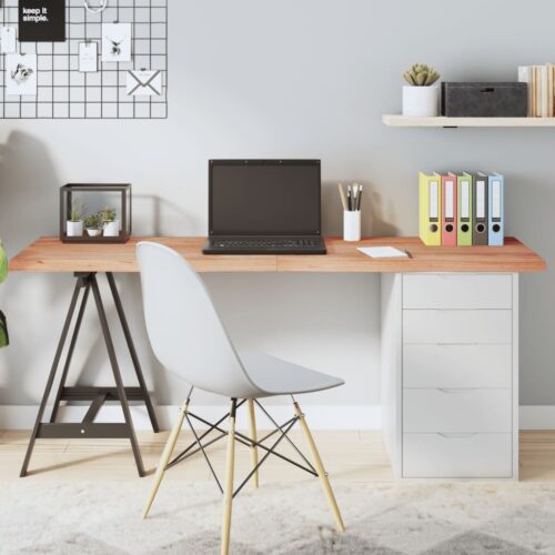 Table Top Light Brown 160x60x4cm Treated Solid Wood Oak DIY Desk Panel Board - Image 10