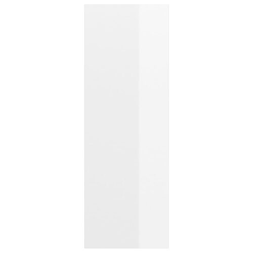 High Gloss Wall Wooden Cabinet TV Storage Unit Shelf Rack Table Bookcase White - Image 5