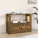 Sideboard Smoked Oak 80x30x60cm Engineered Wood