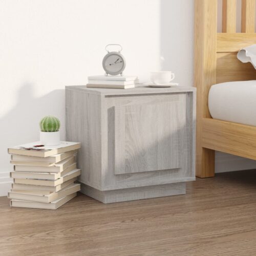 Bedside Cabinets 2pcs Grey Sonoma 44x35x45cm Engineered Wood - Image 3