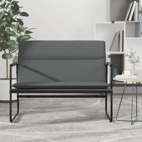 Bench Dark Grey 100x64x80cm Fabric