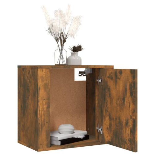 Wall-mounted Bedside Cabinets 2pcs Smoked Oak 50x30x47cm - Image 4